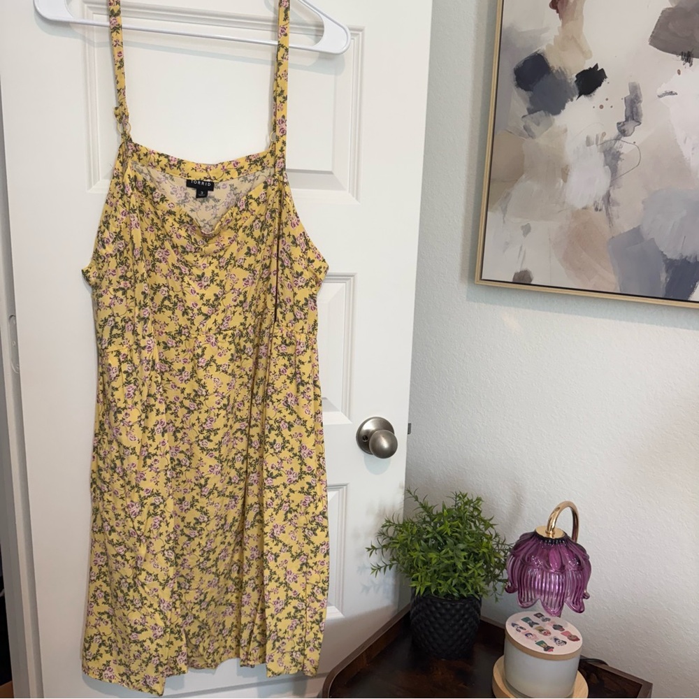 Torrid Yellow Floral Sun Dress - Size 3